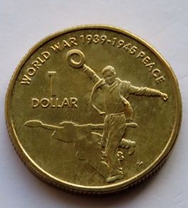 Australia Dollar World War II - Peace 2005 UNC collectors commemorative