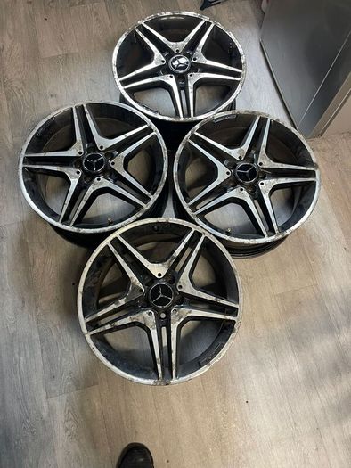 Set of 4 Mercedes rims W176 W246 AMG Wheel Alloy Rim 18" 7.5J A1764010302 5 Double Spoke 5/112 /R18 - Mercedes (Genuine OE)