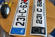 Sticker number plates