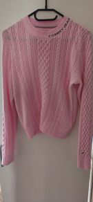 Tommy Jeans cable knit crew neck jumper