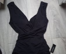 BNWT Black Plunge Swimsuit size 8