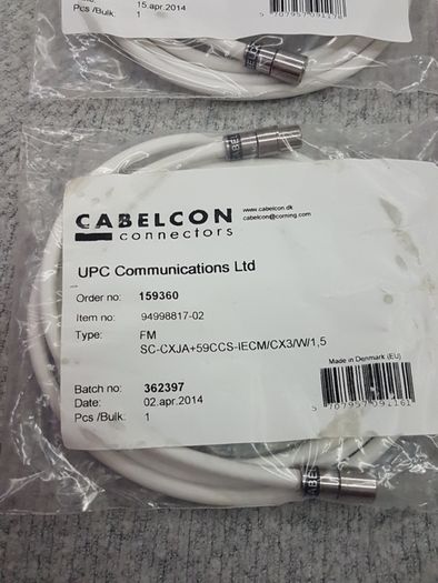 2x Connector Cables 1,5m