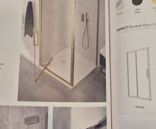 Pivot Shower door & side panel