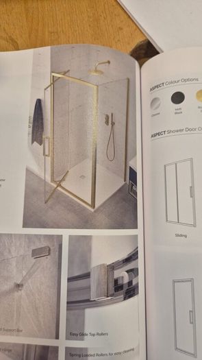 Pivot Shower door & side panel