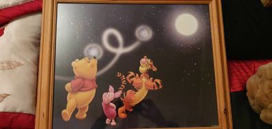 Winnie the Pooh Wooden Framed Picture