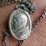 Vintage Sterling Silver 925 Pope Paul VI Holy Medal  Necklace - Religious Christian Silver Gift Pendant for Men and Women - Catholic Gift 6,8g length -18" Image 7
