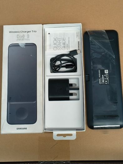 Original Samsung Trio 3-in-1 Wireless Charger Charging Ep-p6300 Black Official/ Little Use
