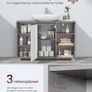 Bathroom Washbasin Cabinet with Adjustable Shelves Dove Grey or White Under Sink Storage Unit Image 3