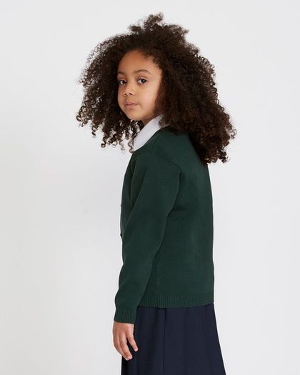 Brand New Green School Cardigan Age 8-9