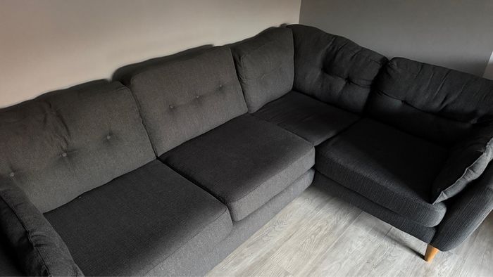 Dark Grey 2-Piece Sofa Set