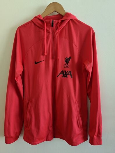 hooded men , Original Liverpool Strike Tracksuit With Hood - Red MEN jacket M hoodie