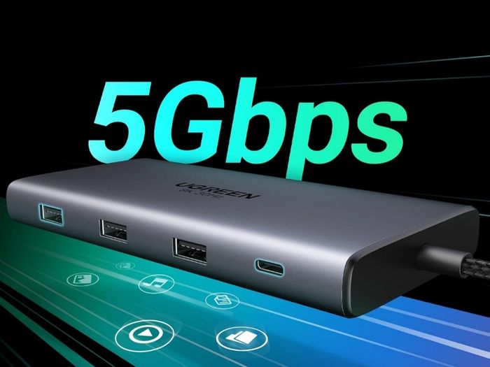 Docking Station, Revodok Pro 210 USB C Hub (10-in-1) with Dual 4K@60Hz, Single 8K@30Hz, Gigabit Ethernet, 100W PD, 4x 5Gbps USB Data Ports, SD/TF, USB-C Dock for Thinkpad, HP, Dell Laptops
