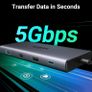 Docking Station, Revodok Pro 210 USB C Hub (10-in-1) with Dual 4K@60Hz, Single 8K@30Hz, Gigabit Ethernet, 100W PD, 4x 5Gbps USB Data Ports, SD/TF, USB-C Dock for Thinkpad, HP, Dell Laptops Image 6