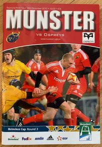 2010 Munster v Ospreys - Heineken Cup Programme