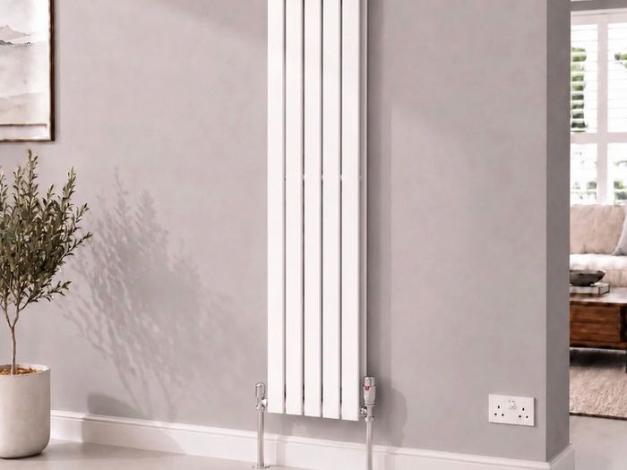 Vertical double radiator brand new (paint damaged in transport)