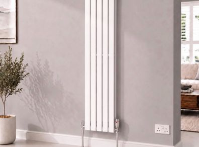 Vertical double radiator brand new (paint damaged in transport)