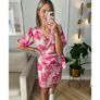 Dress With Pink Beige Flowers Image 10