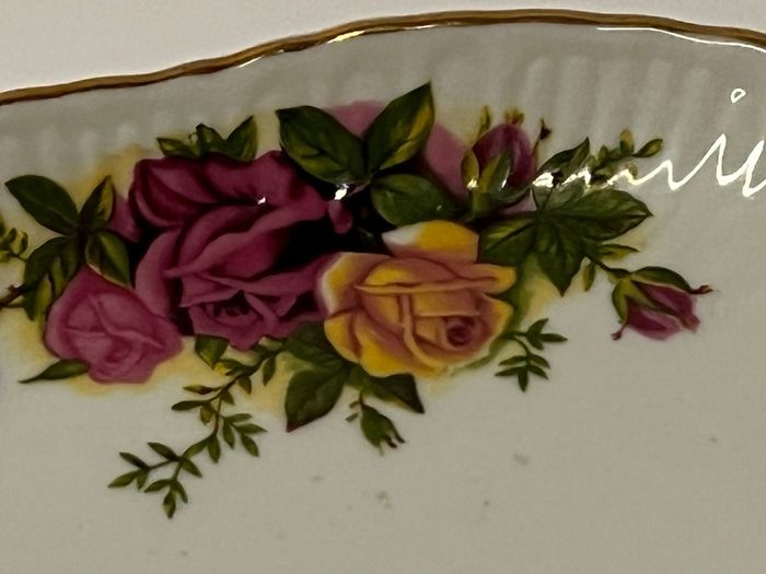 Vintage Romanian Arpo Porcelain plate PRICE DROP