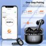 Wireless Earbuds, Bluetooth 5.3 Headphones in Ear with HiFi Stereo Deep Bass & 4 ENC Mic-A68PRO Black Image 5