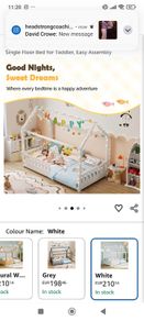 Toddler floor bed