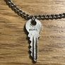 Vintage Sterling Silver Bracelet with Silver Key Image 2