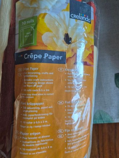 Crepe paper bundle