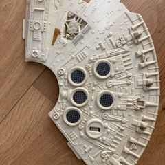 vintage star wars millennium Falcon back cover