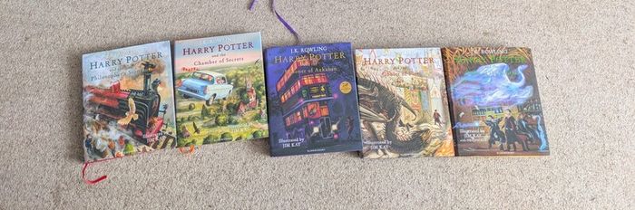 Harry Potter Illustrated Editions Books 1 to 5