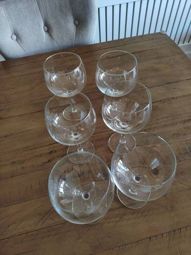 gin balloon glass x 6