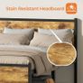 4ft6 Double Bed Frame with Headboard, All Heavy Duty Metal Slats Support with Under-Bed Storage, Noise Free, Easy Assembly, No Box Spring Needed Image 7