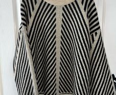 As new Kaffe Jumper in oatmeal / black - Size L / Oversized for size 12 or suits 14 too