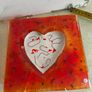 Jewelry Dish with a Heart  or as hanging wall glass plate made in greece Image 6