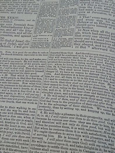 19th Century Family Bible (13x11 inches)