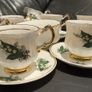 Vintage Lily of The Valley Teacups and Saucers Set Image 4