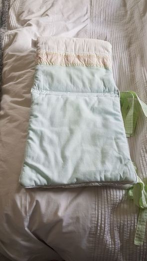 Mamas and papas nursery set quilt, bumper, sleep bag, curtains, changing mat & accessories