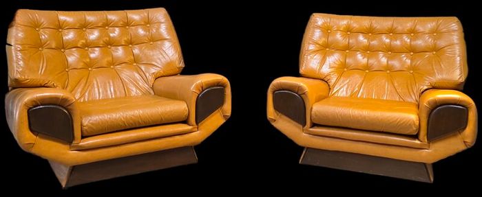 2 vintage 1950 armchair