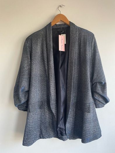 Pixie Daisy open style blazer metallic effect size 14