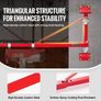 600 kg Max Load Capacity, Electric Hoist Holder Swing Arm with Pole, Steel Hoist Frame, 180 Swivel Scaffold Hoist Lifting Image 2