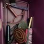 Equestrian grooming box and brushes. Image 4