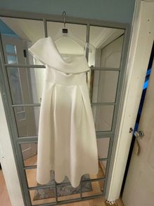 ASOS hi low dress cream size 10-12