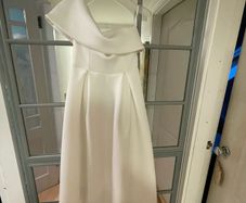 ASOS hi low dress cream size 10-12