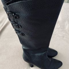 Apepazza black lambskin knee high boots VGC 6/39