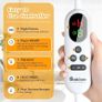 Electric Heated Blanket Throw Flannel Sherpa Fast Heating 180x130cm, 10 Heat Levels & Up-to-9-Hours Auto-Off Timer & LED Display, for Home Office Use, Machine Washable, ETL Certified, Grey Image 2