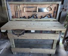 Folding Woodwork Bench