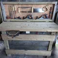Folding Woodwork Bench