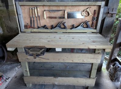 Folding Woodwork Bench