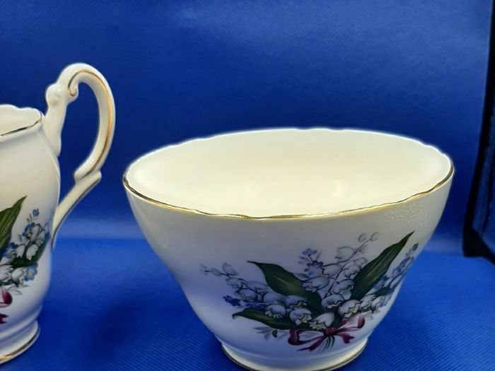 Vintage china milk/cream jug Lily of the valley