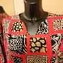 Women's Dress Red Leopard Tile Print 14 Image 4