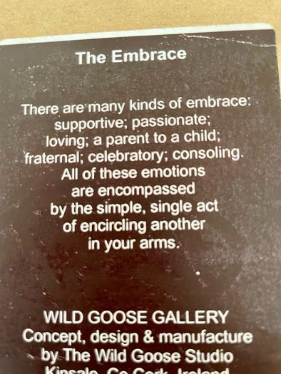 The Embrace by The Wild Goose Gallery Cork Discontinued