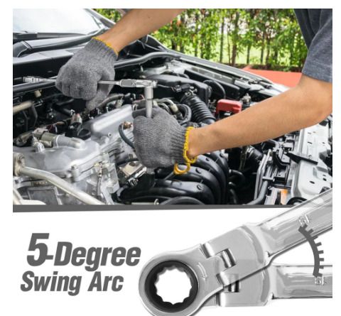 14PCS Keys Set Multitool Wrench Ratchet Spanners Universal Wrench for Car Repair